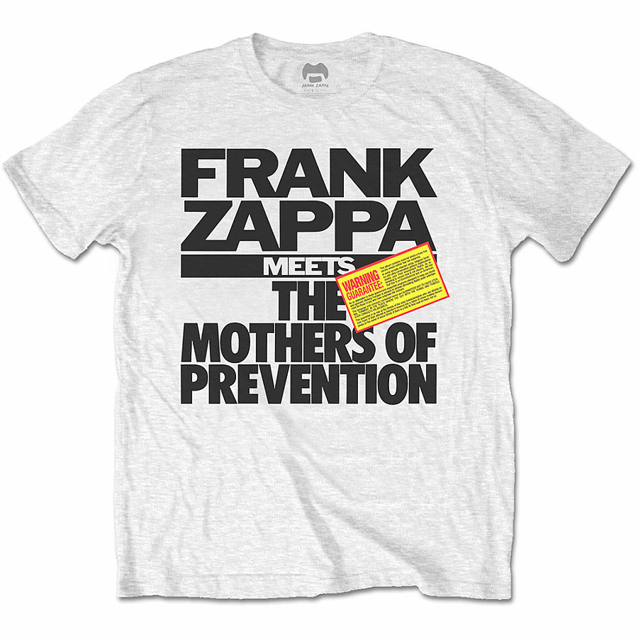 Frank Zappa tričko, The Mothers of Prevention White, pánské, velikost S