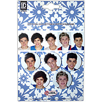 One Direction set 5-ti placek průměr 30 mm, 5 Faces Blue