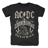 AC/DC tričko, Hells Bells 1980 Black, pánské