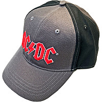 AC/DC kšiltovka, Red Logo 2 tone Grey & Black