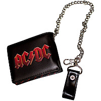 AC/DC peněženka PU 11 x 9 x 2 cm s řetízkem/ 220 g, Red Logo