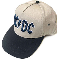 AC/DC kšiltovka snapback, Navy Logo Black & Sand, unisex