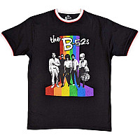 The B-52s tričko, Rainbow Stripes Ringer Black, pánské