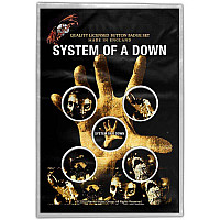 System Of A Down set 5-ti placek průměr 25 mm, Hand, uni