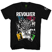 The Beatles tričko, Revolver Montage Black, pánské