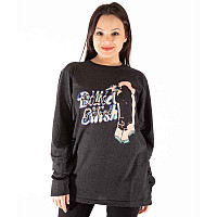 Billie Eilish tričko dlouhý rukáv, Neon Silhouette Charcoal Grey, pánské