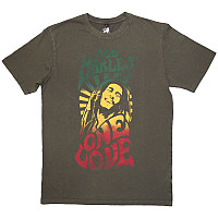 Bob Marley tričko, One Love Gradient Wash Green, pánské