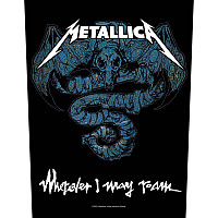Metallica nášivka na záda CO+PES 30x27x36 cm, Wherever I May Roam