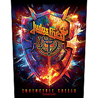 Judas Priest nášivka na záda CO+PES 30x27x36 cm, Invincible Shield