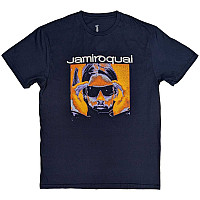 Jamiroquai tričko, Orange Glow Navy Blue, pánské