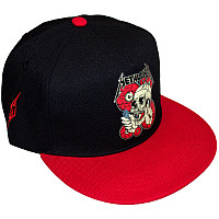 Metallica kšiltovka snapback, The Shortest Straw Red Eyes Black & Red, uni