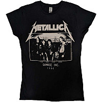 Metallica tričko, Master of Puppets Photo Damage Inc Tour Black, dámské