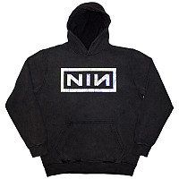 Nine Inch Nails mikina, Classic Logo Wash Charcoal Grey, pánská