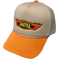 Pantera kšiltovka, Flames Logo Mesh Orange & Sand, unisex