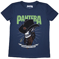 Pantera tričko, Skeleton Cowboy Denim Blue, dámské