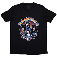 Ramones tričko, Vintage Wings Photo Black, dámské