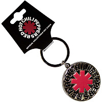 Red Hot Chili Peppers kovová klíčenka 40 mm, Asterisk Logo Silver