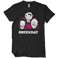 Green Day tričko, Skulls Black, pánské