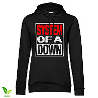 System Of A Down mikina, Logo Organic Girly Black, dámská