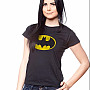 Batman tričko, Distressed Logo Black, dámské