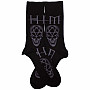 HIM ponožky, Heartagram Skull Black, unisex - velikost 7 až 11 (40 až 45)