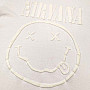 Nirvana tričko, White Happy Face Hi-Build White, pánské