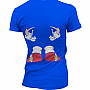 Sonic The Hedgehog tričko, Front & Back Girly Blue, dámské